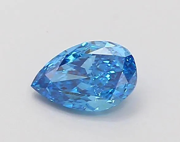 0.32ct Pear Lab Grown Diamond (Colour Fancy Vivid Blue, Clarity VS2, IGI Certified)