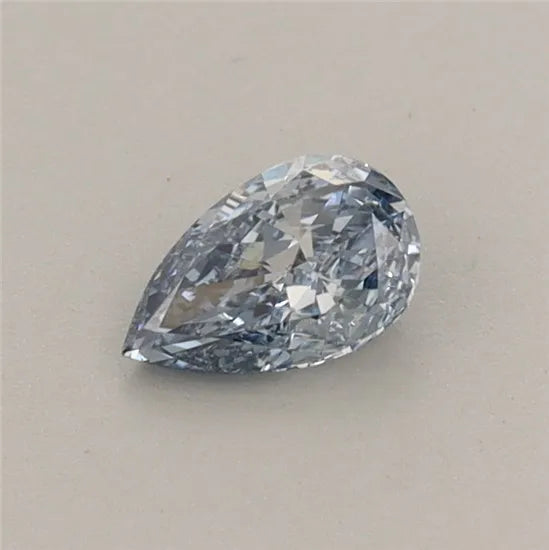 0.32ct Pear Lab Grown Diamond (Colour Fancy Vivid Blue, Clarity VVS2, IGI Certified)