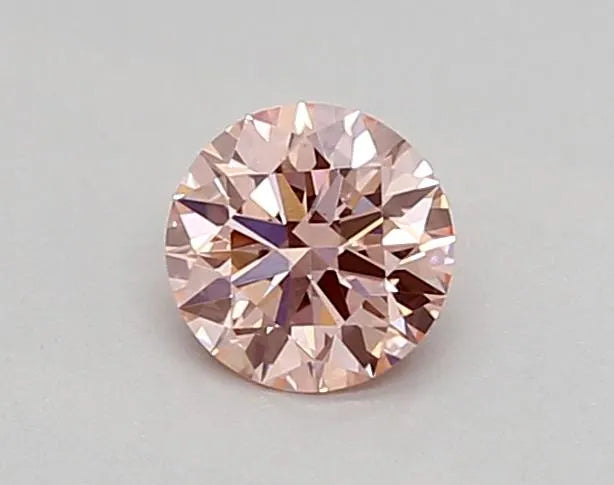 0.32ct Round Lab Grown Diamond (Colour Fancy Vivid Pink, Clarity VVS2, Cut ID, IGI Certified)