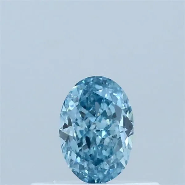 0.33ct Oval Lab Grown Diamond (Colour Fancy Vivid Blue, Clarity VS2, IGI Certified)