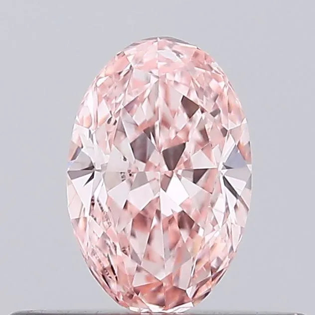 0.33ct Oval Lab Grown Diamond (Colour Fancy Vivid Pink, Clarity VS2, IGI Certified)