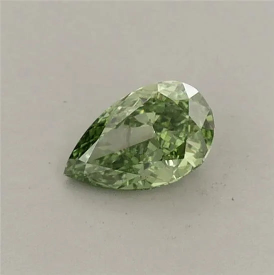 0.33ct Pear Lab Grown Diamond (Colour Fancy Vivid Green, Clarity VS1, IGI Certified)