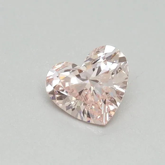 0.34ct Heart Lab Grown Diamond (Colour Fancy Intense Pink, Clarity VVS2, IGI Certified)