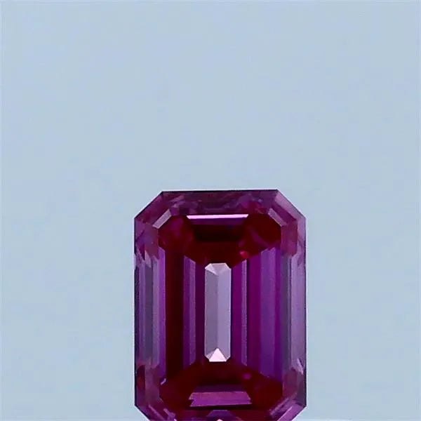 0.35ct Emerald Lab Grown Diamond (Colour Fancy Vivid Pink, Clarity VVS2, IGI Certified)