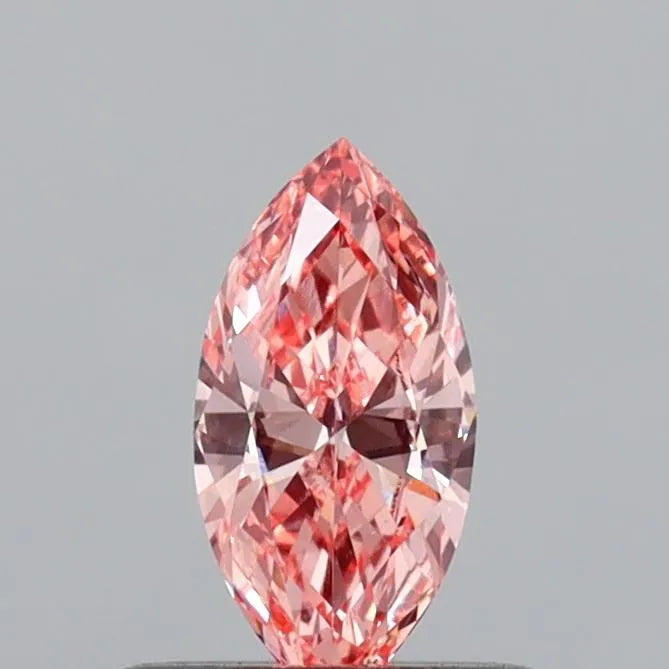 0.35ct Marquise Lab Grown Diamond (Colour Fancy Vivid Pink, Clarity VS1, IGI Certified)