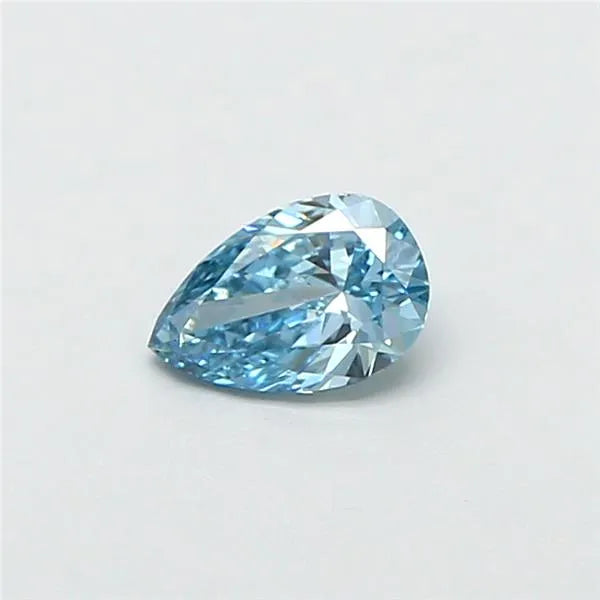 0.35ct Pear Lab Grown Diamond (Colour Fancy Vivid Blue, Clarity VVS2, IGI Certified)