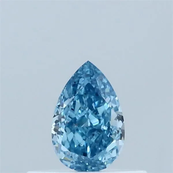 0.35ct Pear Lab Grown Diamond (Colour Fancy Vivid Blue, Clarity VVS2, IGI Certified)