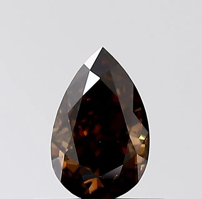 0.35ct Pear Natural Diamond (Colour Brown, Clarity SI1, Cut VG, IGI Certified)