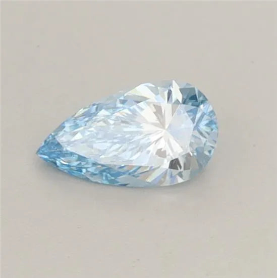 0.36ct Pear Lab Grown Diamond (Colour Fancy Vivid Blue, Clarity VS1, IGI Certified)
