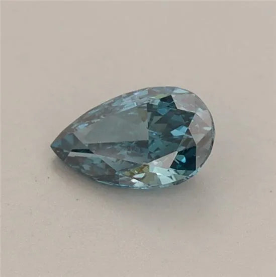 0.36ct Pear Lab Grown Diamond (Colour Fancy Vivid Blue, Clarity VVS2, IGI Certified)