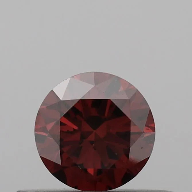 0.36ct Round Lab Grown Diamond (Colour Fancy Deep Orange, Clarity VS2, Cut VG, IGI Certified)