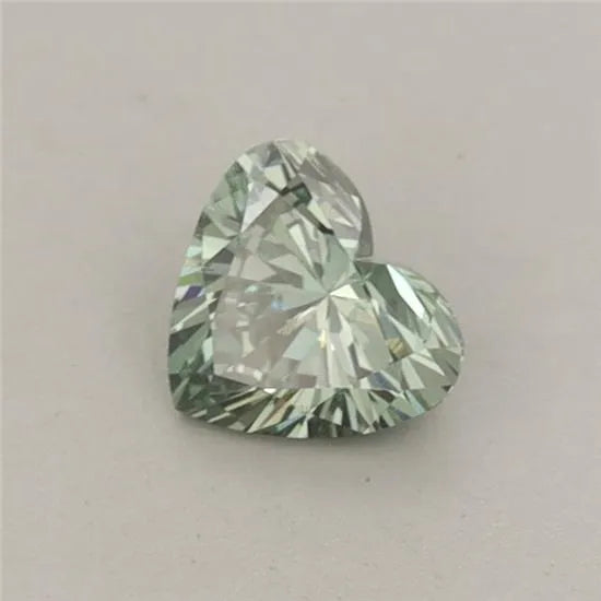 0.37ct Heart Lab Grown Diamond (Colour Fancy Vivid Green, Clarity VS1, IGI Certified)