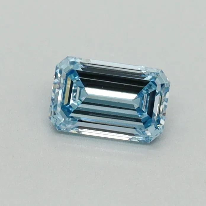 0.40ct Emerald Lab Grown Diamond (Colour Fancy Intense Blue, Clarity VVS2, IGI Certified)