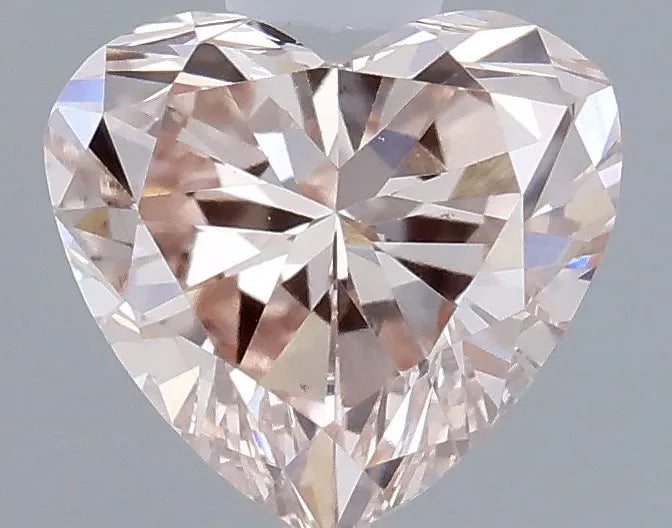 0.40ct Heart Lab Grown Diamond (Colour Fancy Light Brownish Pink, Clarity VS1, IGI Certified)