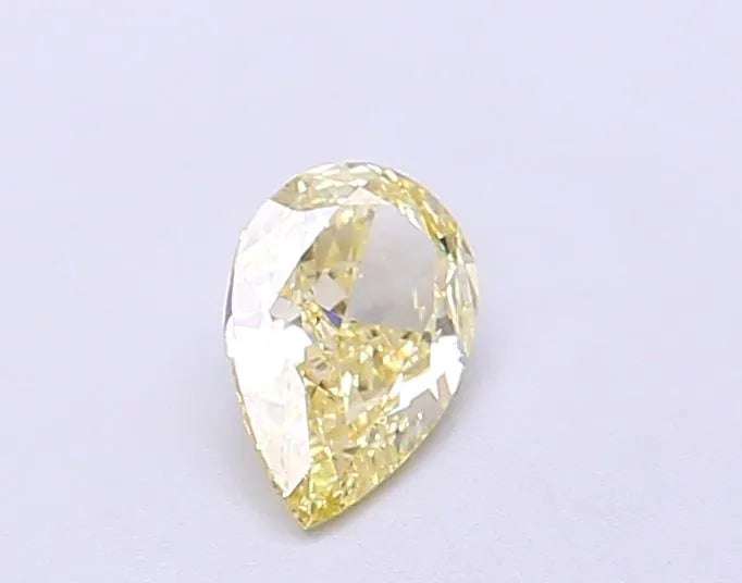 0.40ct Pear Lab Grown Diamond (Colour Fancy Light Yellow, Clarity SI1, IGI Certified)
