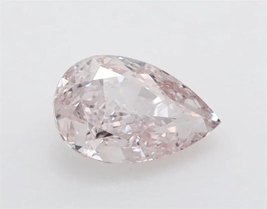 0.40ct Pear Natural Diamond (Colour Light Pink, Clarity VS1, GIA Certified)