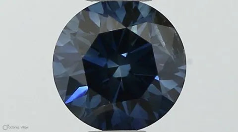 0.40ct Round Lab Grown Diamond (Colour Fancy Deep Blue, Clarity SI2, Cut EX, IGI Certified)