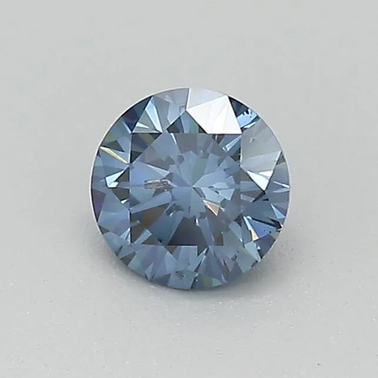 0.40ct Round Lab Grown Diamond (Colour Fancy Deep Blue, Clarity SI2, Cut VG, IGI Certified)