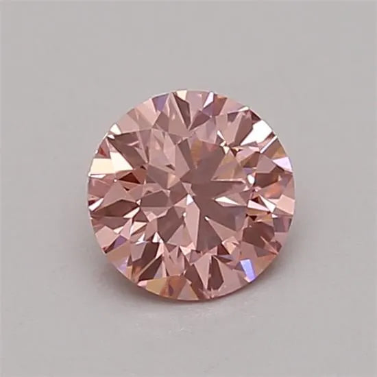 0.40ct Round Lab Grown Diamond (Colour Fancy Vivid Pink, Clarity VS1, Cut EX, IGI Certified)