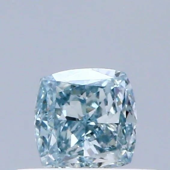 0.41ct Cushion modified Lab Grown Diamond (Colour Fancy Intense Greenish Blue, Clarity VS1, IGI Certified)