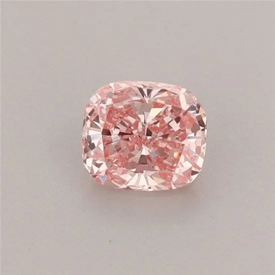 0.41ct Cushion modified Lab Grown Diamond (Colour Fancy Vivid Pink, Clarity VS1, IGI Certified)