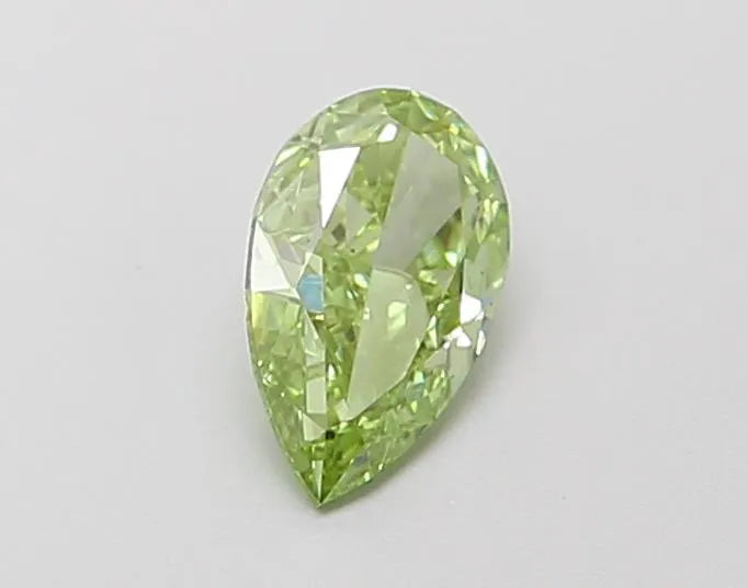 0.42ct Pear Lab Grown Diamond (Colour Fancy Vivid Green, Clarity VS2, IGI Certified)