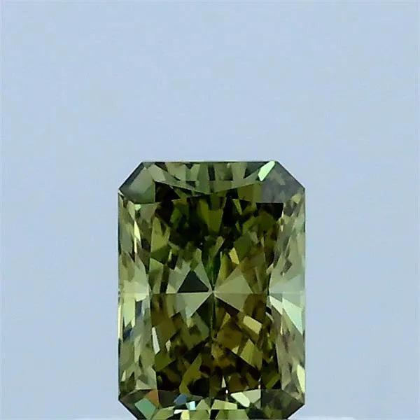 0.43ct Radiant Lab Grown Diamond (Colour Fancy Vivid Green, Clarity VVS2, IGI Certified)