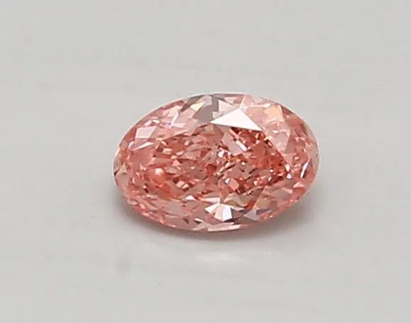 0.44ct Oval Lab Grown Diamond (Colour Fancy Vivid Pink, Clarity VVS2, IGI Certified)