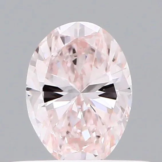 0.44ct Oval Lab Grown Diamond (Colour Light Pink, Clarity VVS2, IGI Certified)