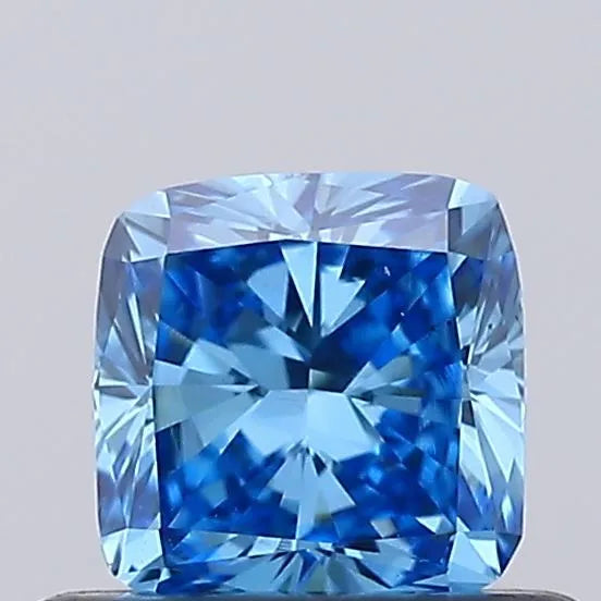 0.45ct Cushion modified Lab Grown Diamond (Colour Fancy Vivid Blue, Clarity VS1, IGI Certified)