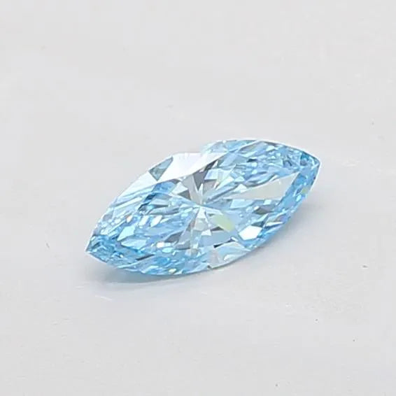 0.45ct Marquise Lab Grown Diamond (Colour Fancy Vivid Blue, Clarity SI1, IGI Certified)