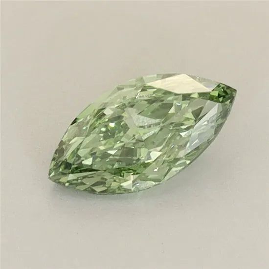 0.45ct Marquise Lab Grown Diamond (Colour Fancy Vivid Green, Clarity VS1, IGI Certified)