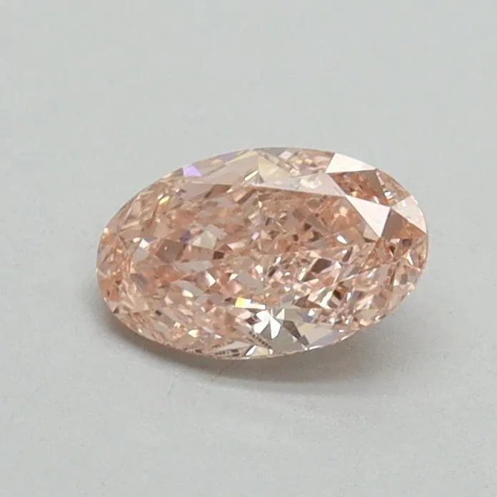 0.45ct Oval Lab Grown Diamond (Colour Fancy Intense Pink, Clarity VVS2, IGI Certified)