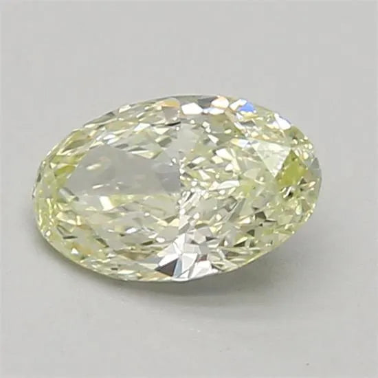 0.46ct Oval Lab Grown Diamond (Colour Fancy Light Greenish Yellow, Clarity VS1, Cut VG, IGI Certified)