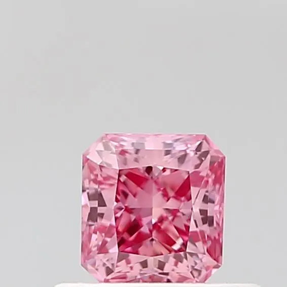 0.46ct Radiant Lab Grown Diamond (Colour Fancy Vivid Pink, Clarity VVS2, IGI Certified)