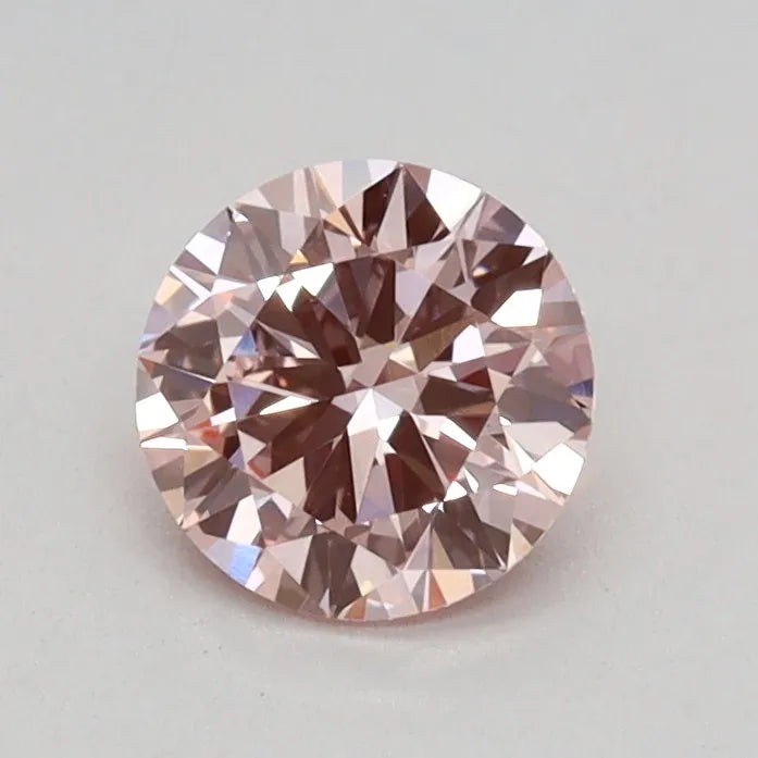 0.46ct Round Lab Grown Diamond (Colour Fancy Intense Pink, Clarity VVS2, Cut VG, IGI Certified)