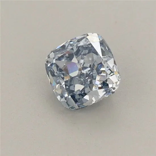 0.47ct Cushion modified Lab Grown Diamond (Colour Fancy Vivid Blue, Clarity VVS2, IGI Certified)