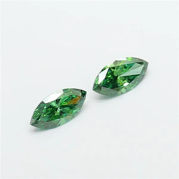 0.47ct Marquise Lab Grown Diamond (Colour Fancy Vivid Green, Clarity VS1, IGI Certified)