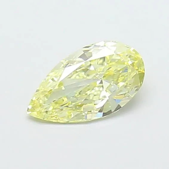 0.48ct Pear Lab Grown Diamond (Colour Fancy Light Yellow, Clarity VVS2, IGI Certified)