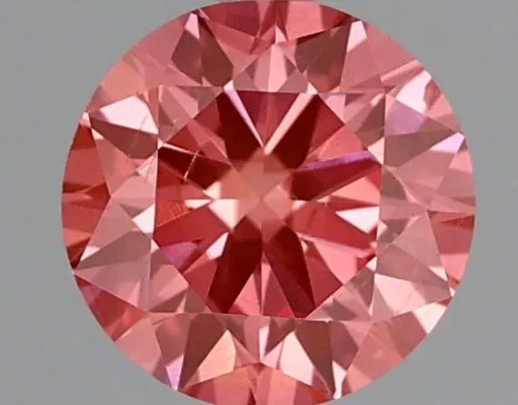 0.48ct Round Lab Grown Diamond (Colour Fancy Vivid Pink, Clarity SI1, Cut VG, IGI Certified)