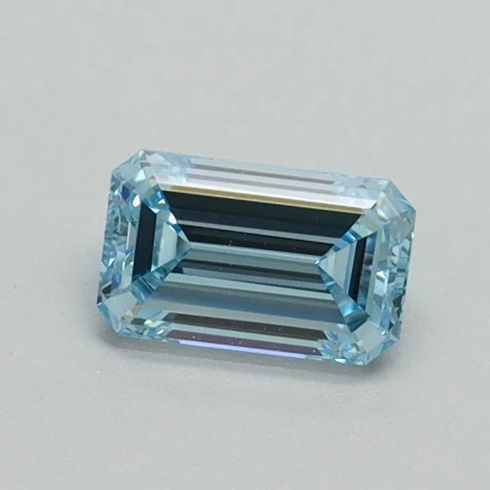 0.50ct Emerald Lab Grown Diamond (Colour Fancy Intense Blue, Clarity VVS1, IGI Certified)