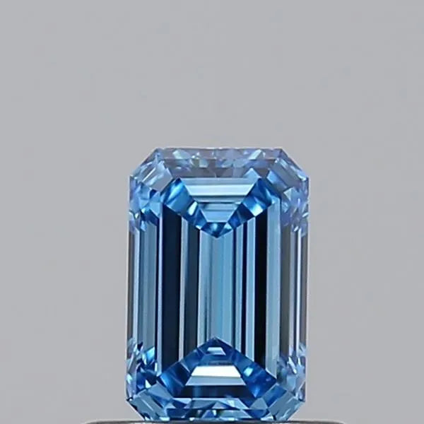 0.50ct Emerald Lab Grown Diamond (Colour Fancy Vivid Blue, Clarity VVS2, IGI Certified)