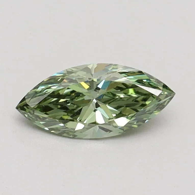 0.50ct Marquise Lab Grown Diamond (Colour Fancy Intense Green, Clarity VS1, IGI Certified)
