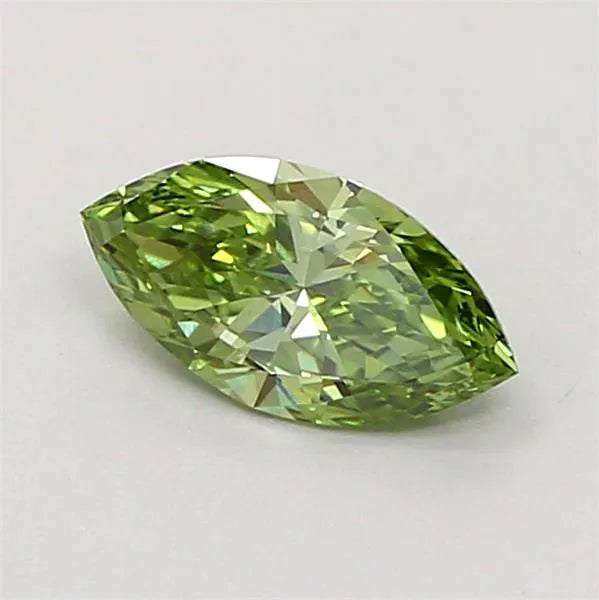 0.50ct Marquise Lab Grown Diamond (Colour Fancy Vivid Green, Clarity VS2, IGI Certified)