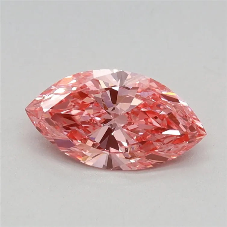 0.50ct Marquise Lab Grown Diamond (Colour Fancy Vivid Pink, Clarity VS2, IGI Certified)