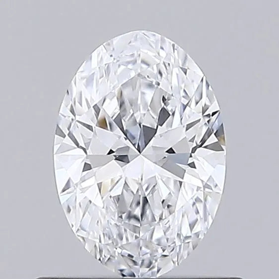 0.50ct Oval Lab Grown Diamond (Colour D, Clarity IF, Cut EX, IGI Certified)