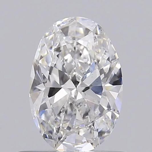 0.50ct Oval Lab Grown Diamond (Colour D, Clarity VS2, IGI Certified)