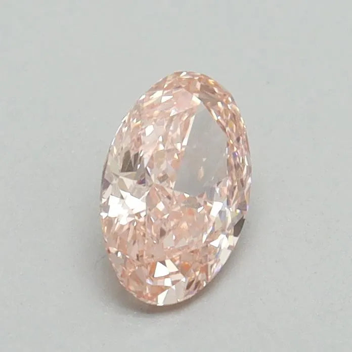 0.50ct Oval Lab Grown Diamond (Colour Fancy Vivid Pink, Clarity VVS2, IGI Certified)