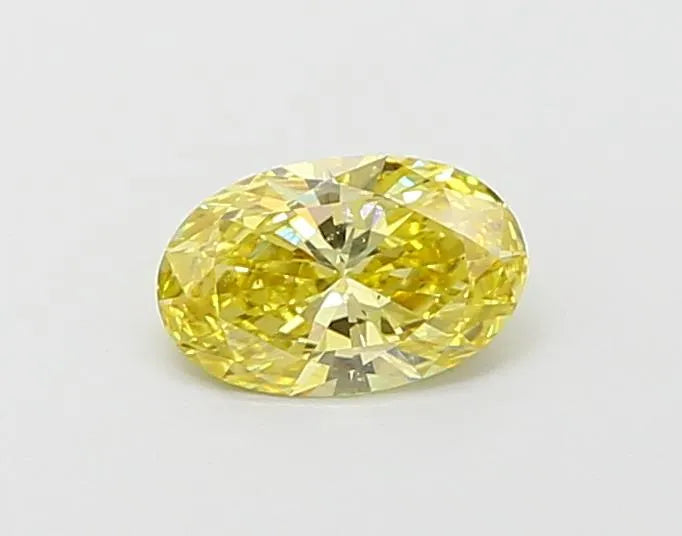 0.50ct Oval Lab Grown Diamond (Colour Fancy Vivid Yellow, Clarity VS2, IGI Certified)