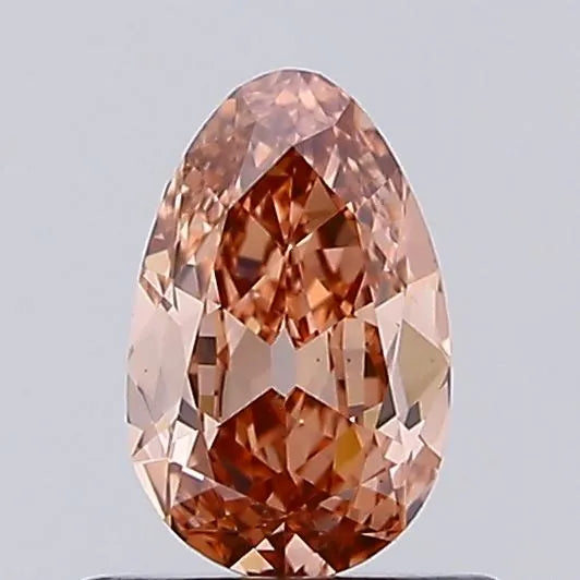 0.50ct Pear Lab Grown Diamond (Colour Fancy Brown, Clarity VS1, IGI Certified)